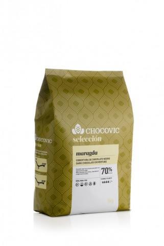 CHOCOLATE NEGRO MARAGDA 70% 5KG CHOCOVIC